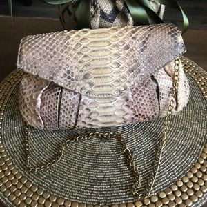 Devina Pelle snakeskin purse